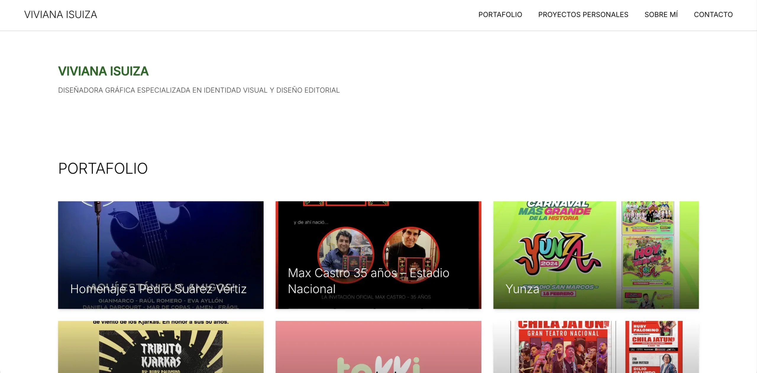 Viviana Isuiza: Portfolio para Diseñadora Gráfica