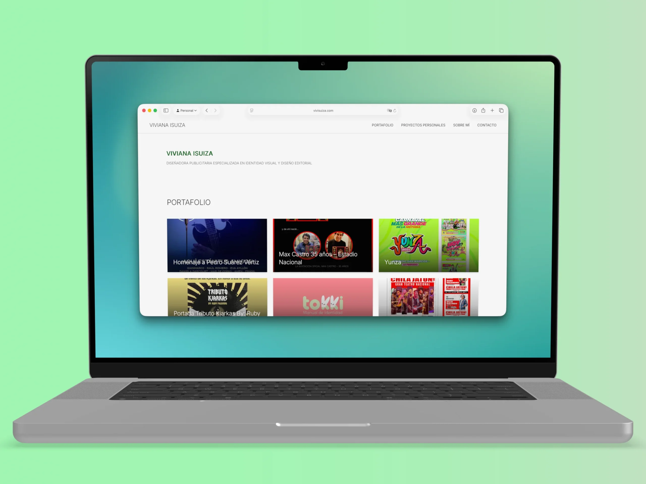 Viviana Isuiza: Portfolio para Diseñadora Gráfica